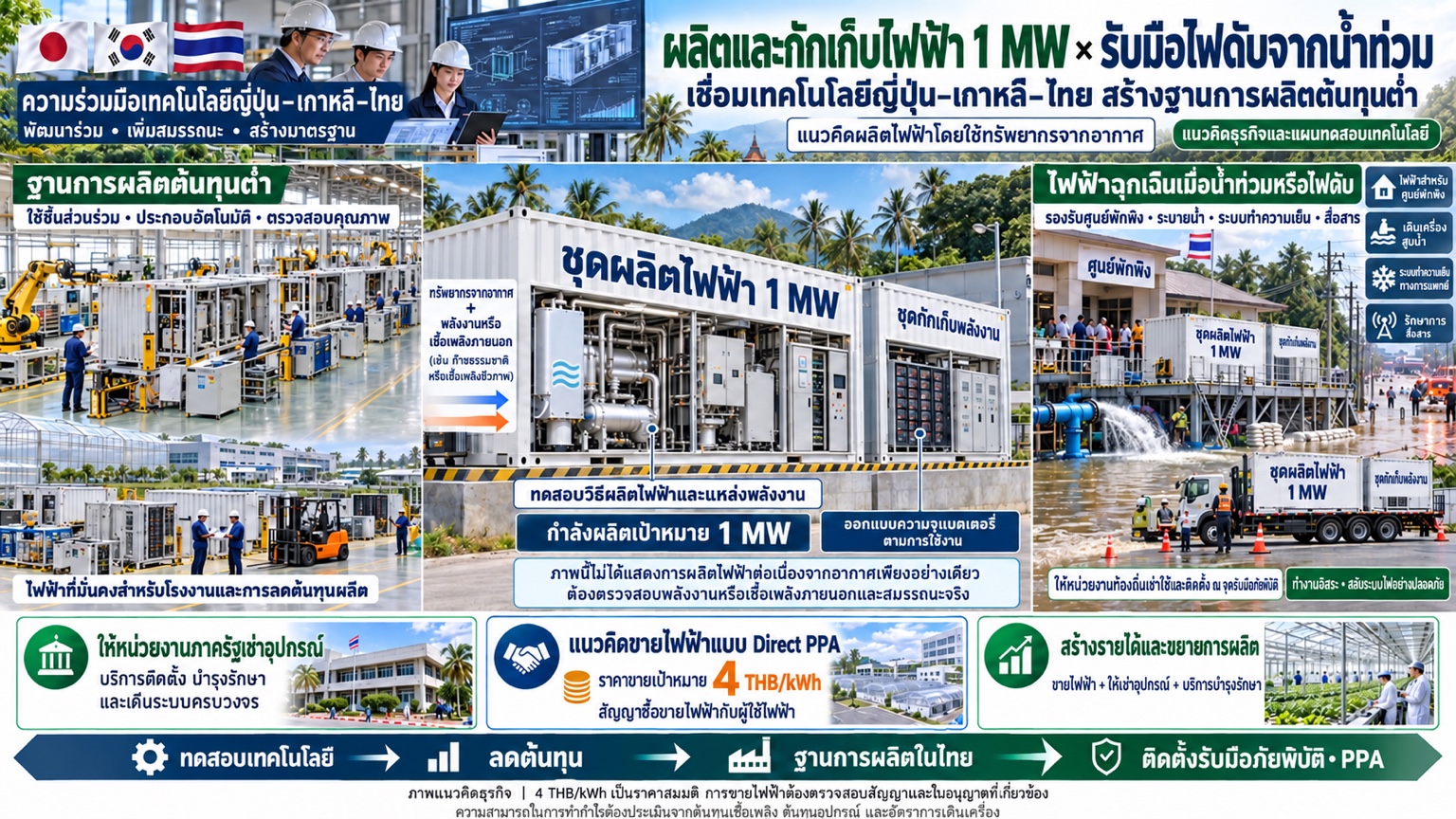 ไฟฟ้าจากอากาศ: แนวคิด 1 MW